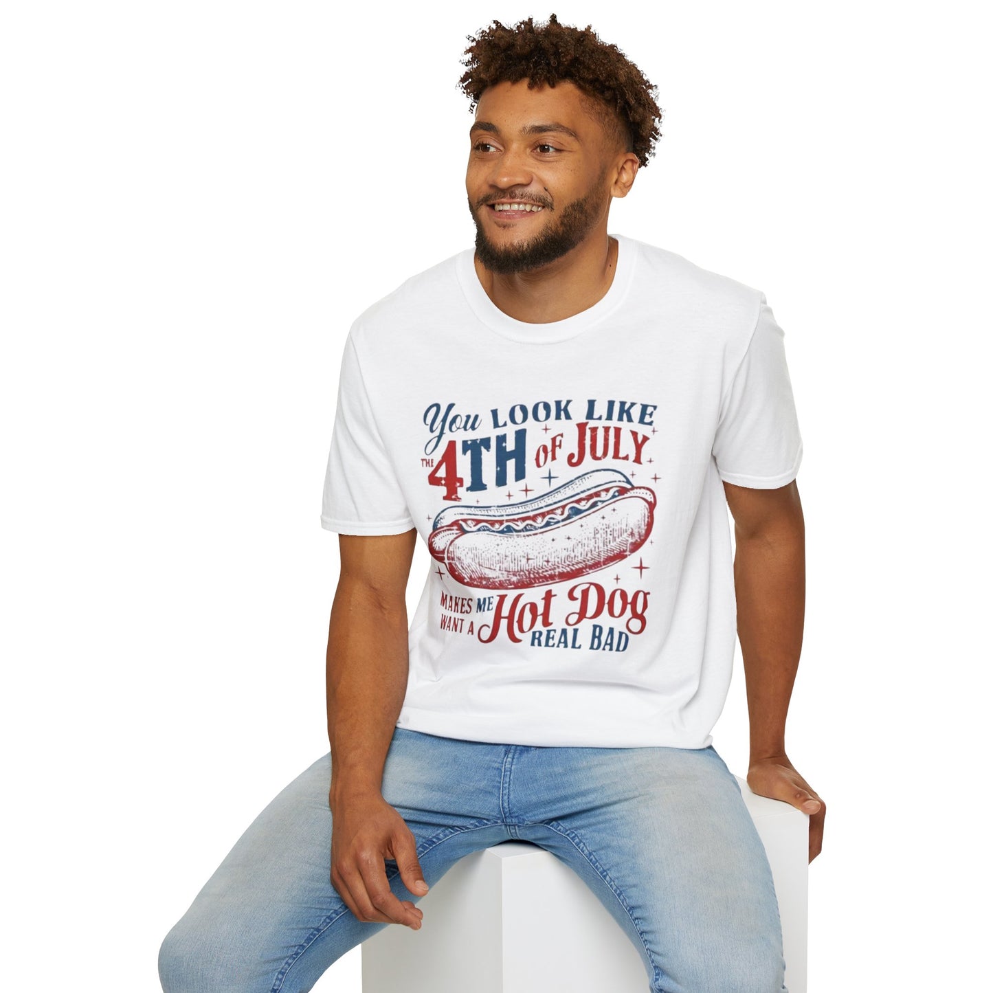 You Look Like the 4th of July | Funny Hot Dog Tee VT1955