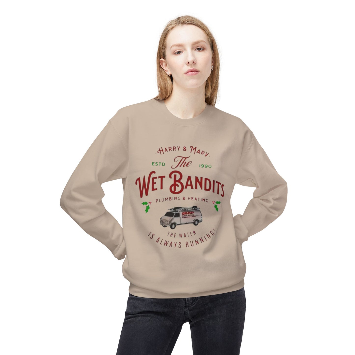 Wet Bandits Plumbing sweatshirt – Holiday Mayhem Dept.