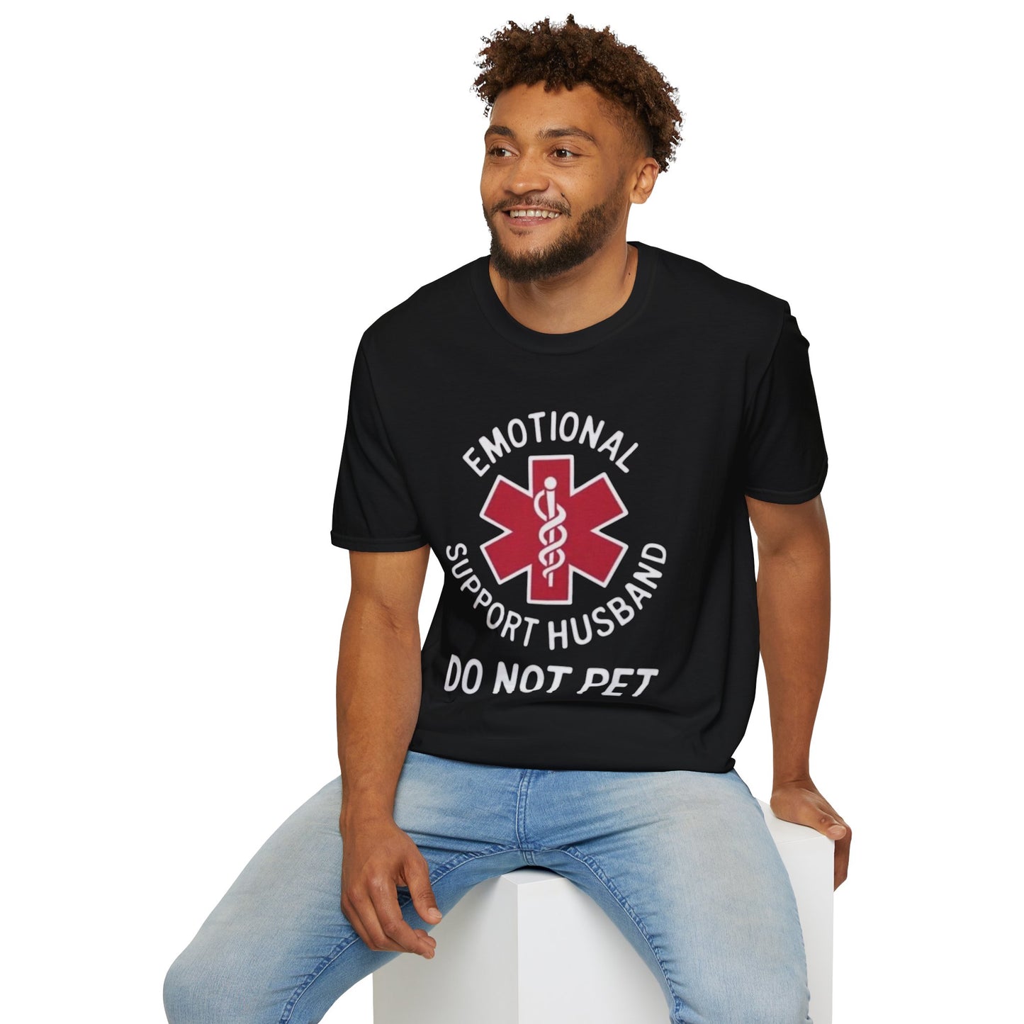 Emotional Support Husband T-Shirt VT1955 Signature