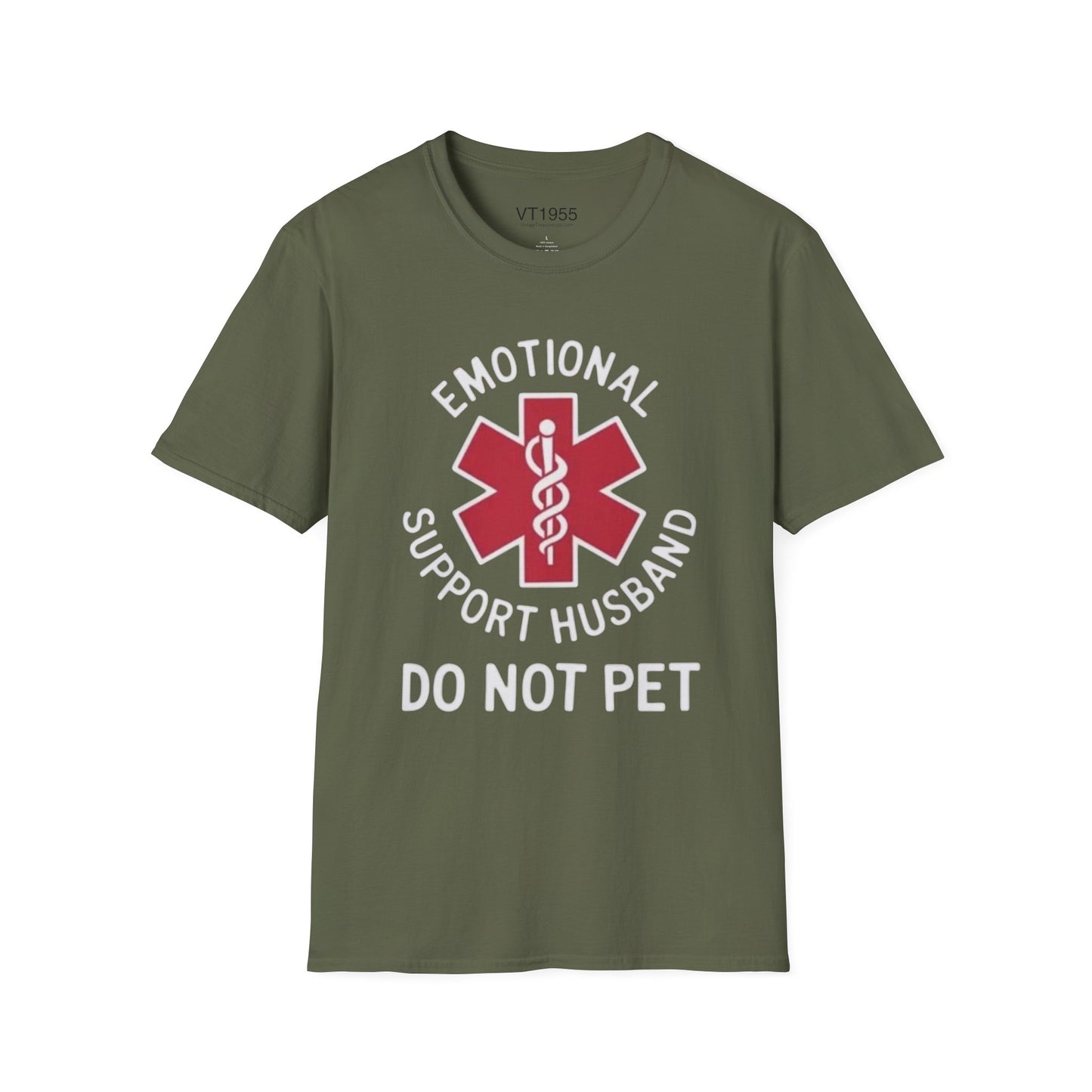 Emotional Support Husband T-Shirt VT1955 Signature