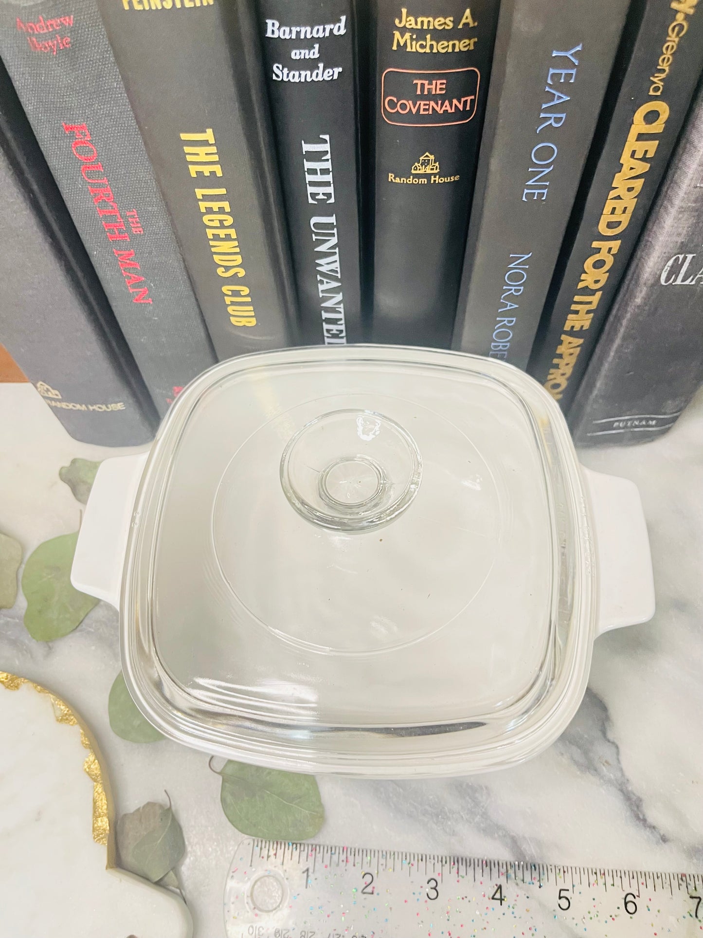 CorningWare A-1 1/2-B Blue Corn Flower Casserole Baking Dish w/Pyrex Lid