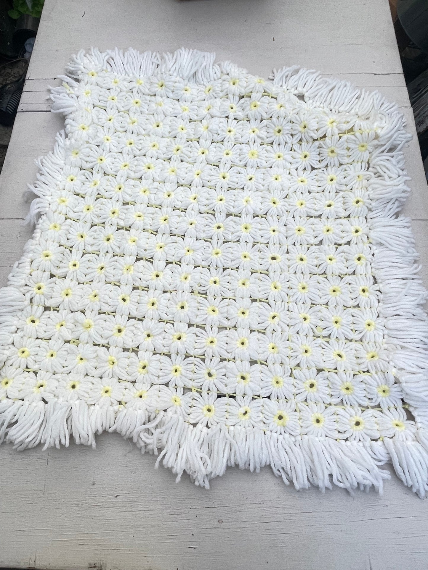 Flower crocheted, baby blanket