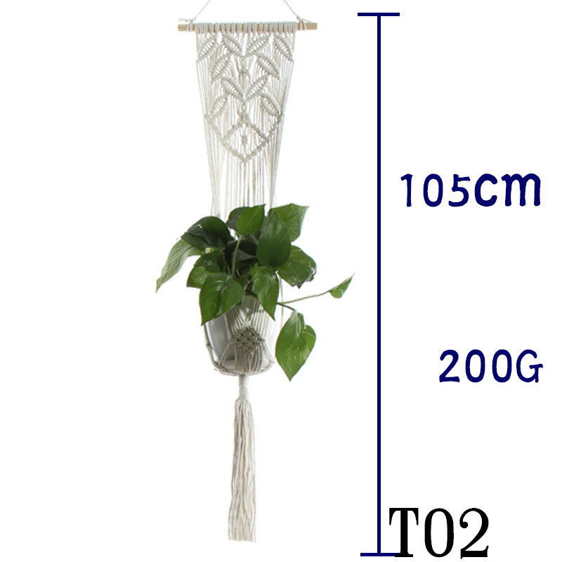 BoHo macramé hanging planter
