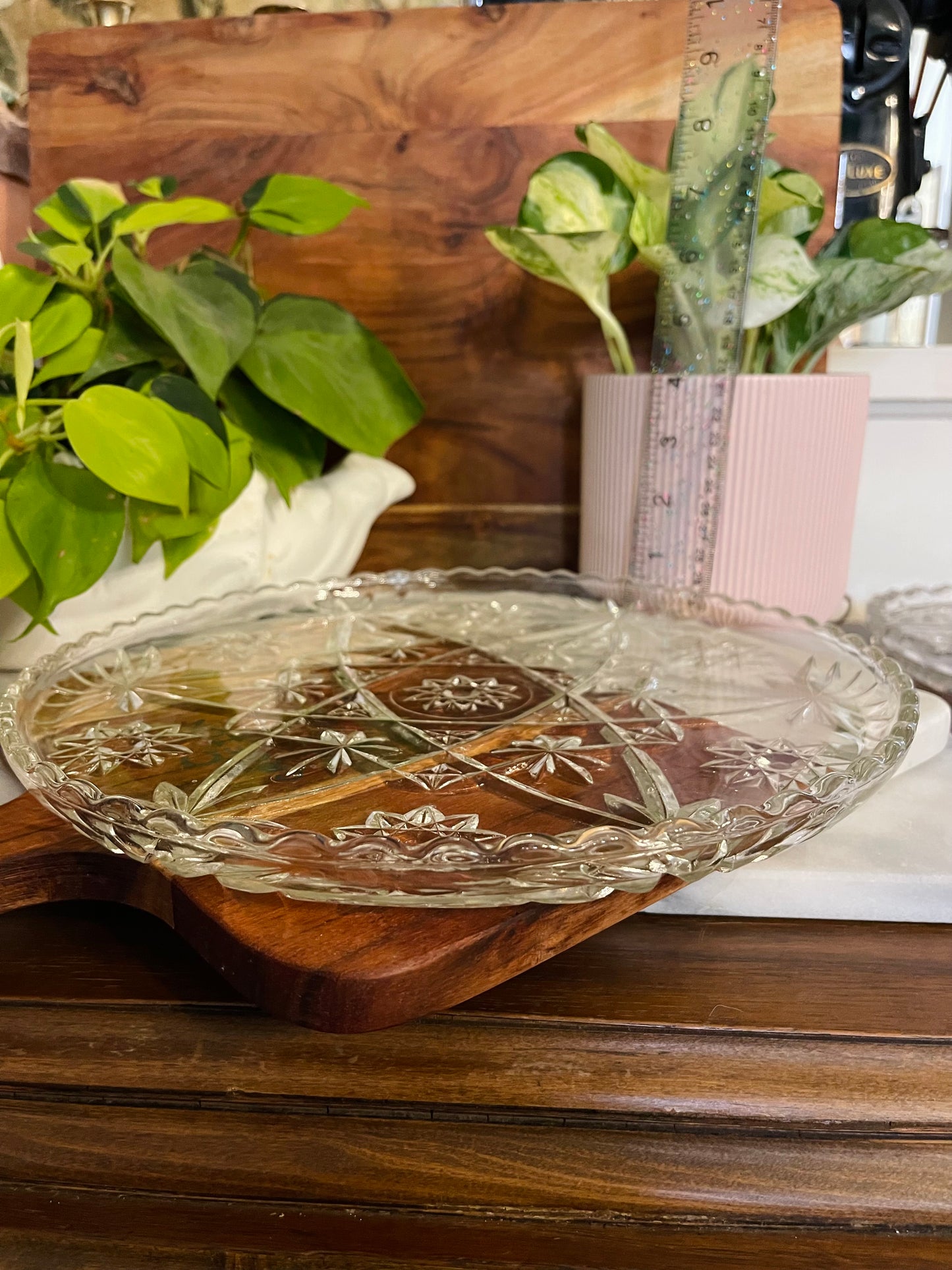 Hocking Hill star of David 1960s large platter  - Vintage Treasures1955
