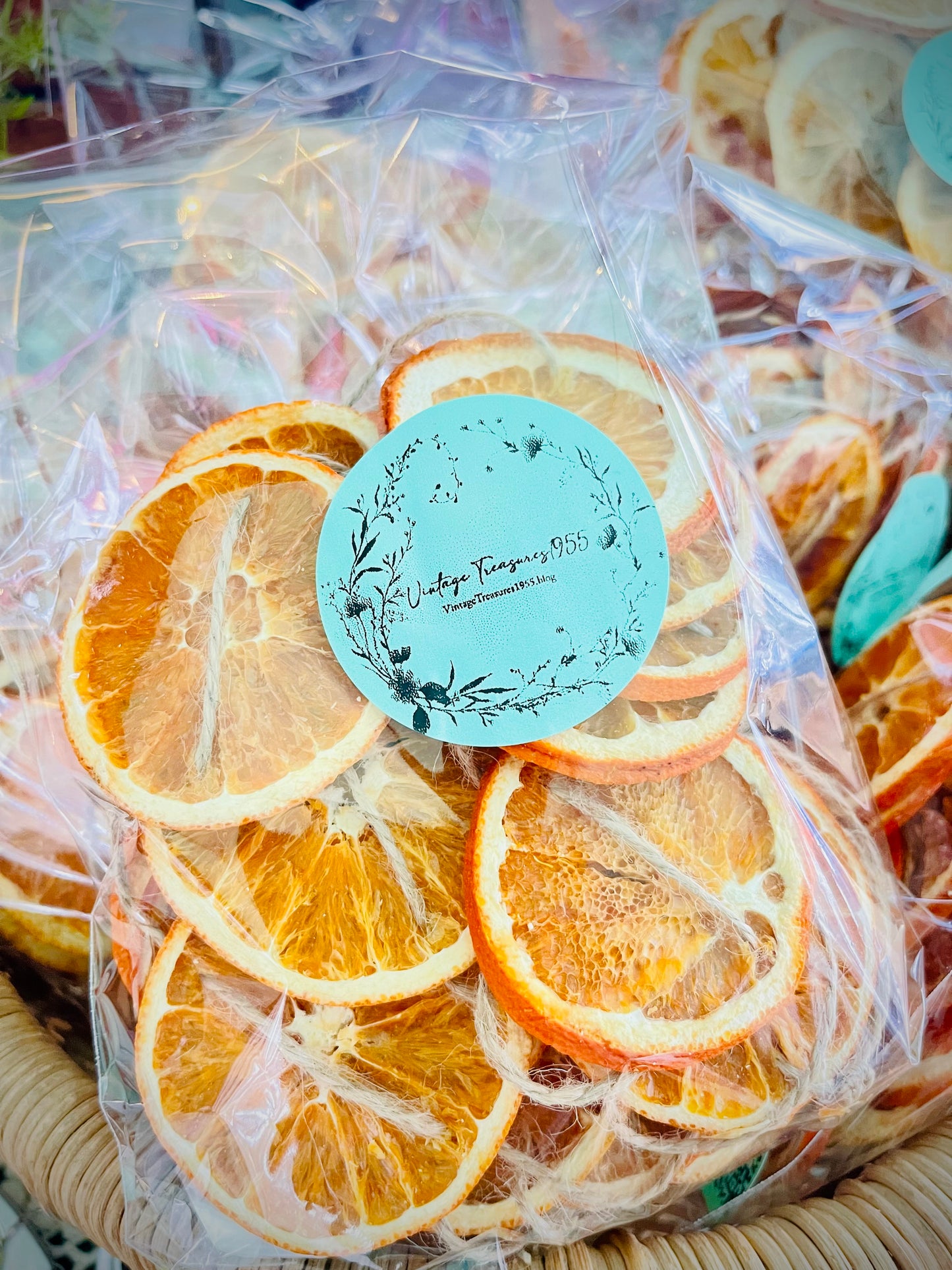 Old World Charm 9ft Orange Garland