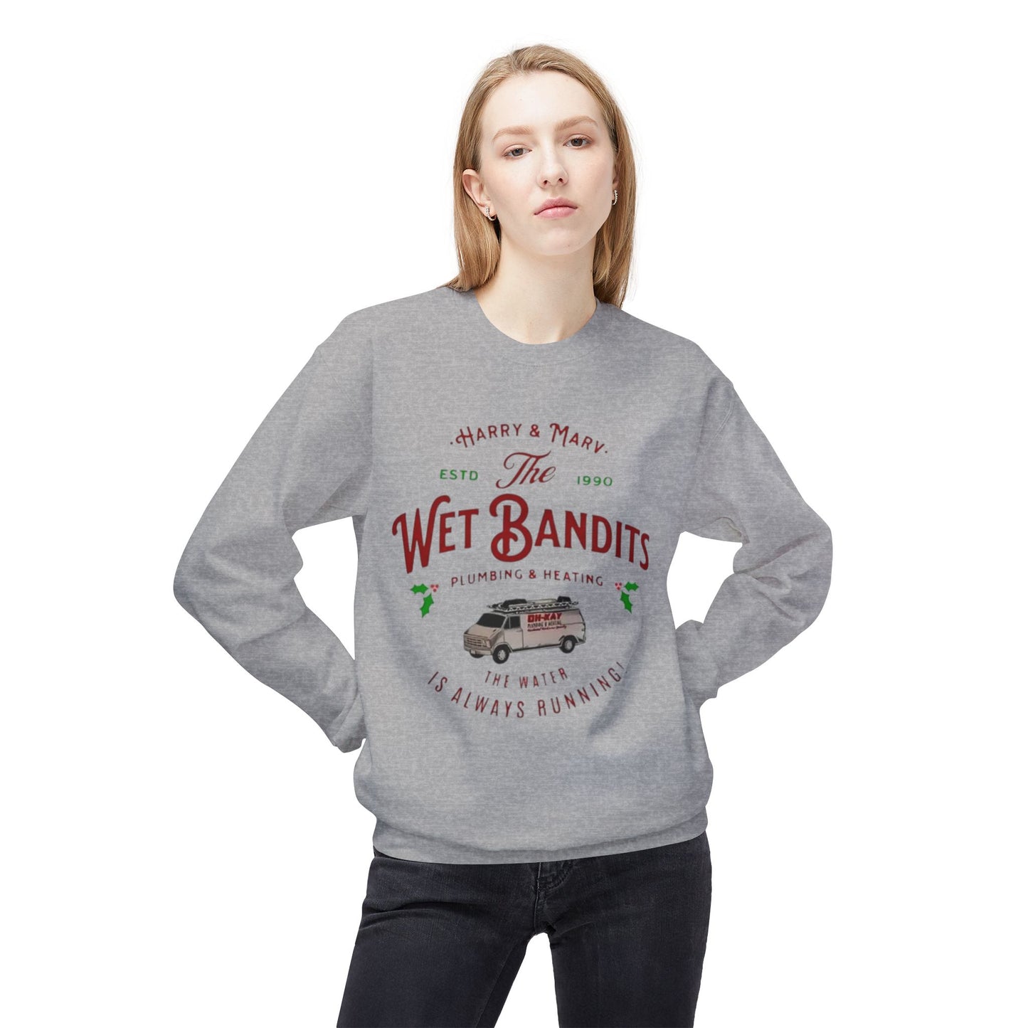 Wet Bandits Plumbing sweatshirt – Holiday Mayhem Dept.