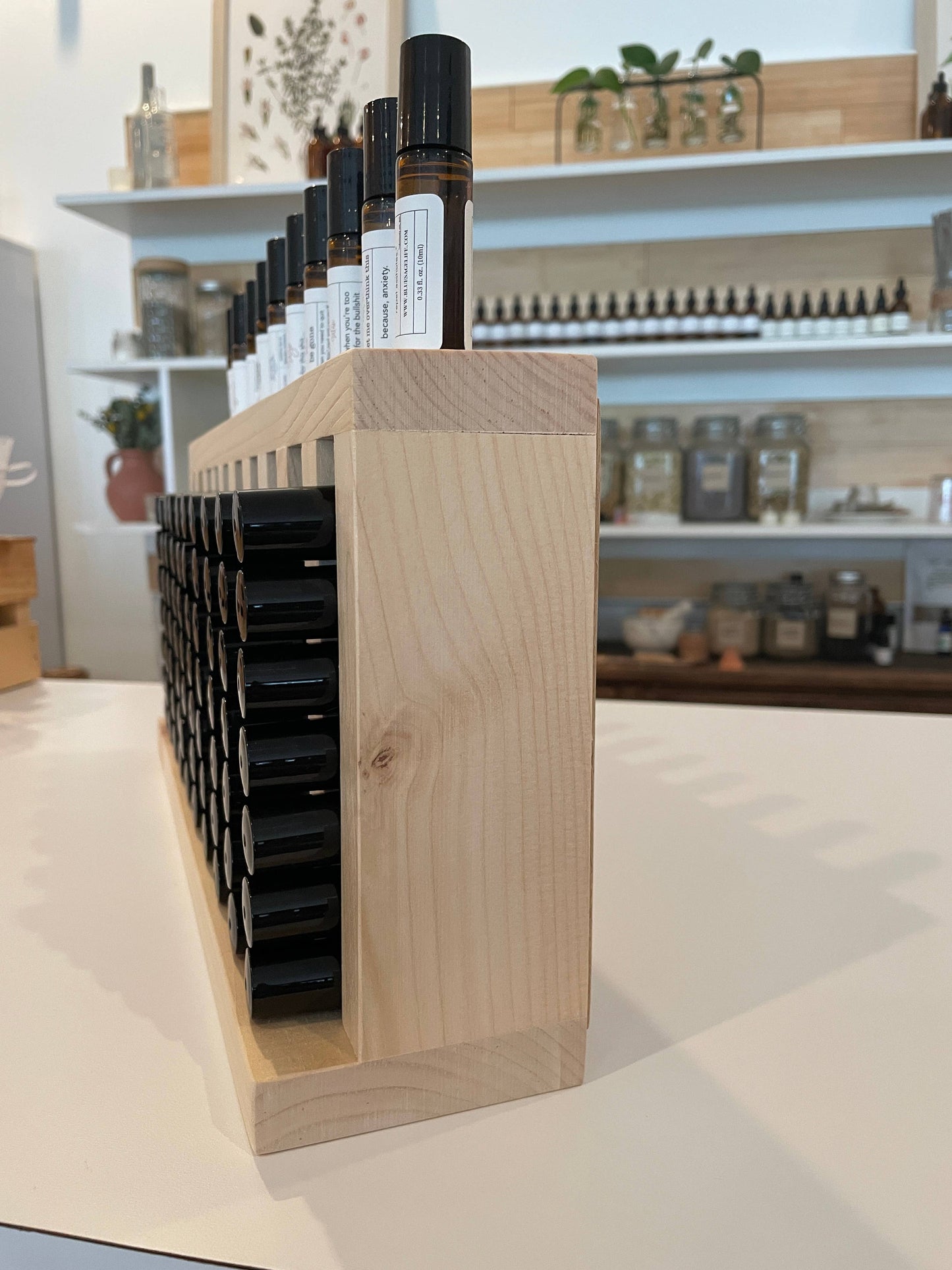 Bulk Essential Oil Rollers with Retail Display | Wholesale: 5 Column - Funnies