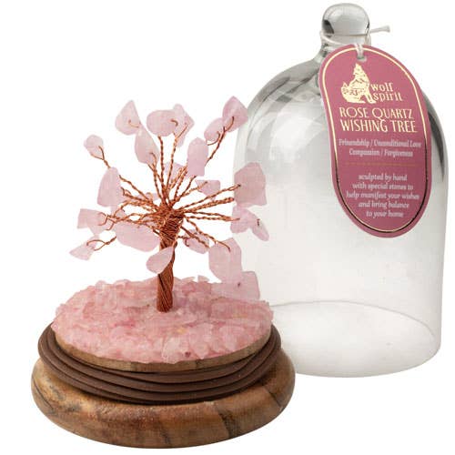 GEMSTONE TREES IN A GLASS DOME: AMETHYST