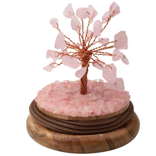 GEMSTONE TREES IN A GLASS DOME: AMETHYST