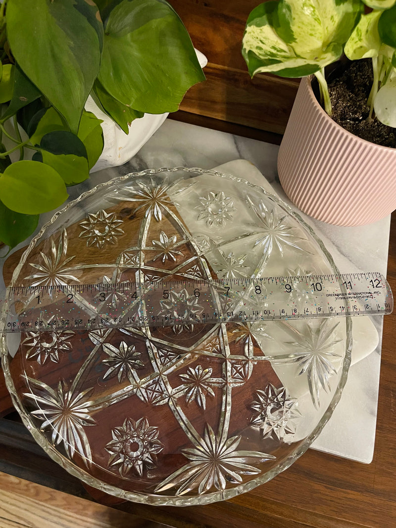 Hocking Hill star of David 1960s large platter ￼ - Vintage Treasures1955