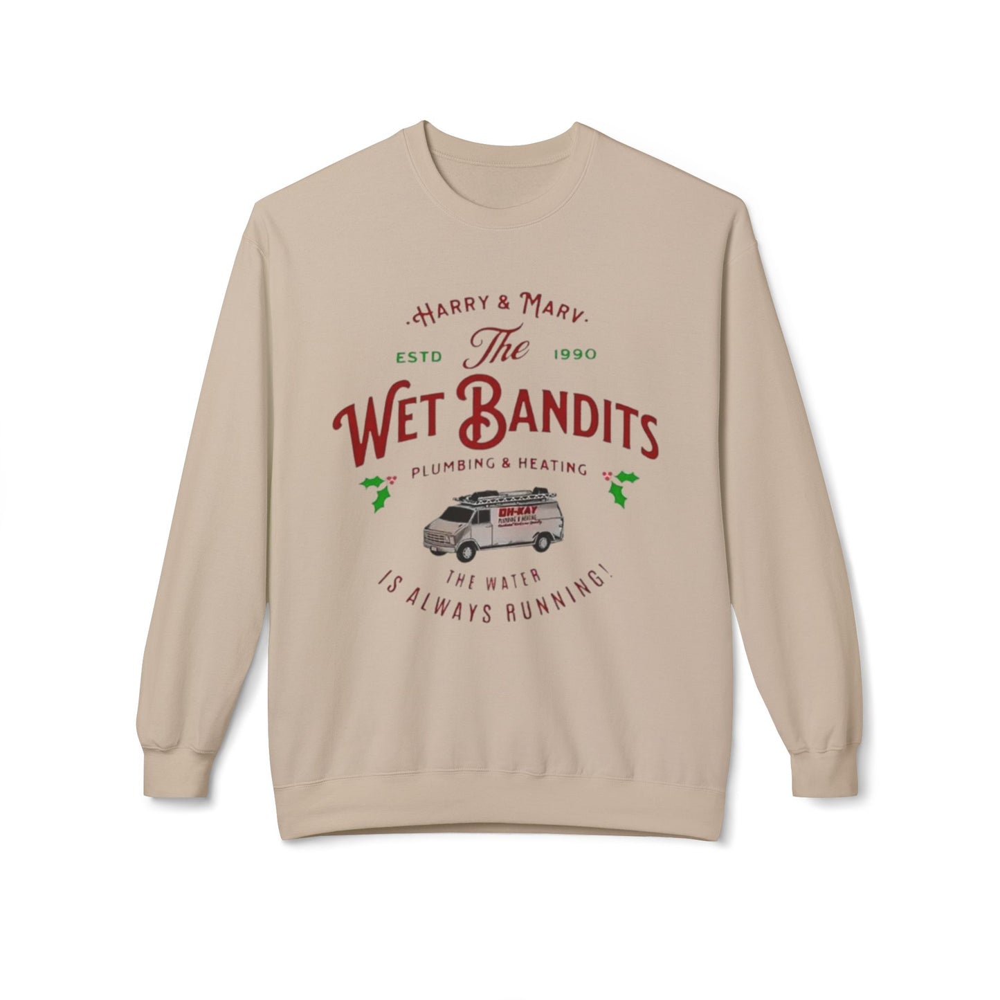 Wet Bandits Plumbing sweatshirt – Holiday Mayhem Dept.