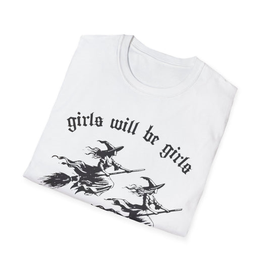 Girls Will Be Girls – Vintage Witch Energy Tee