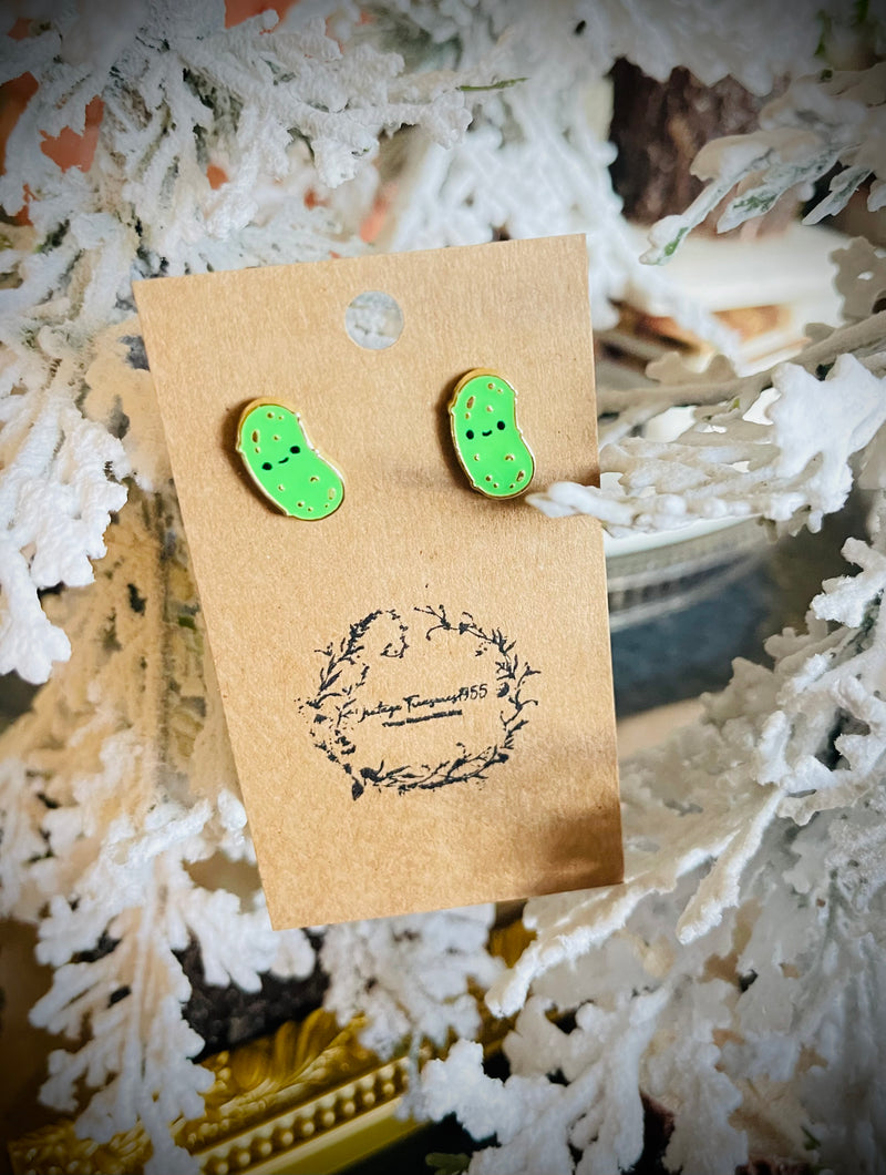 Dill-icious Pickle Stud Earrings