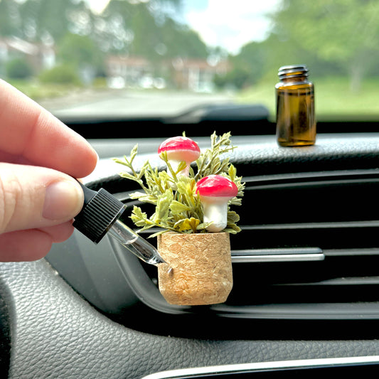 Mushroom Vent Clip Car Air Freshener Diffuser (Reusable):  RANDOM Scent
