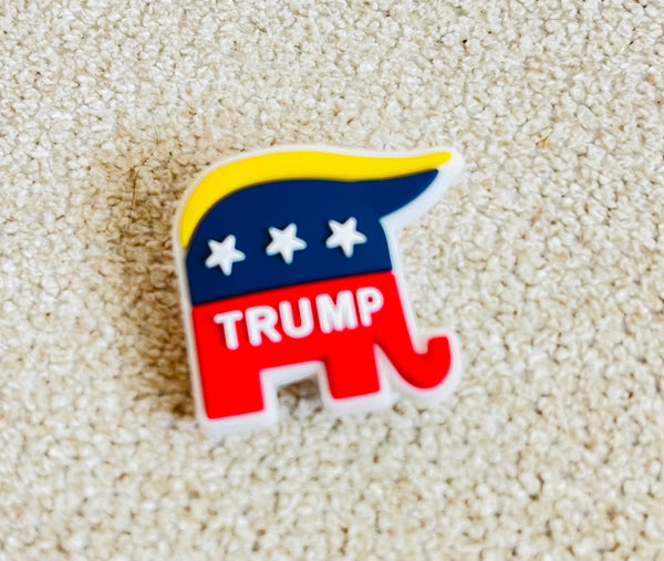 Trump crocs charm