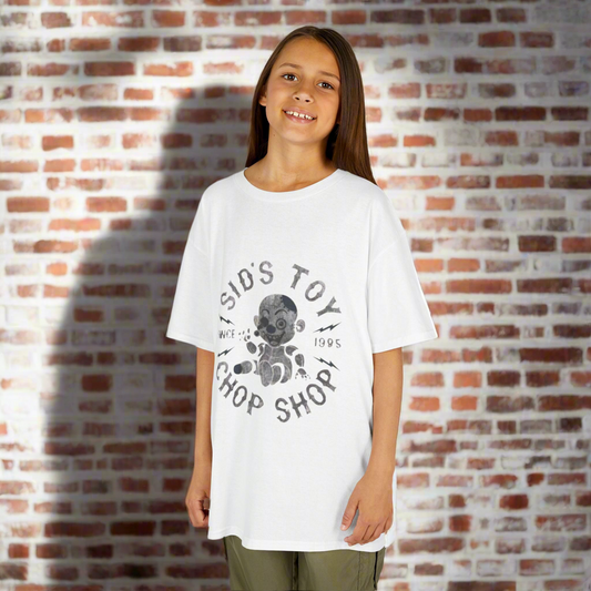 Sid’s Chop Shop Tee – Kids Edition (Since 1985)” Matching adult sizes available — because chaos is a family value. VT1955 Signature