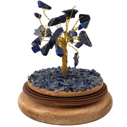 GEMSTONE TREES IN A GLASS DOME: AMETHYST