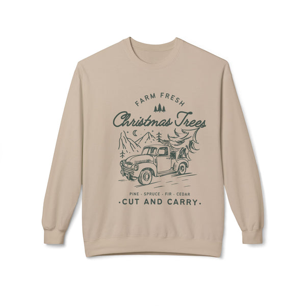 Farm Fresh Holiday Truck Sweatshirt VT1955 Signature