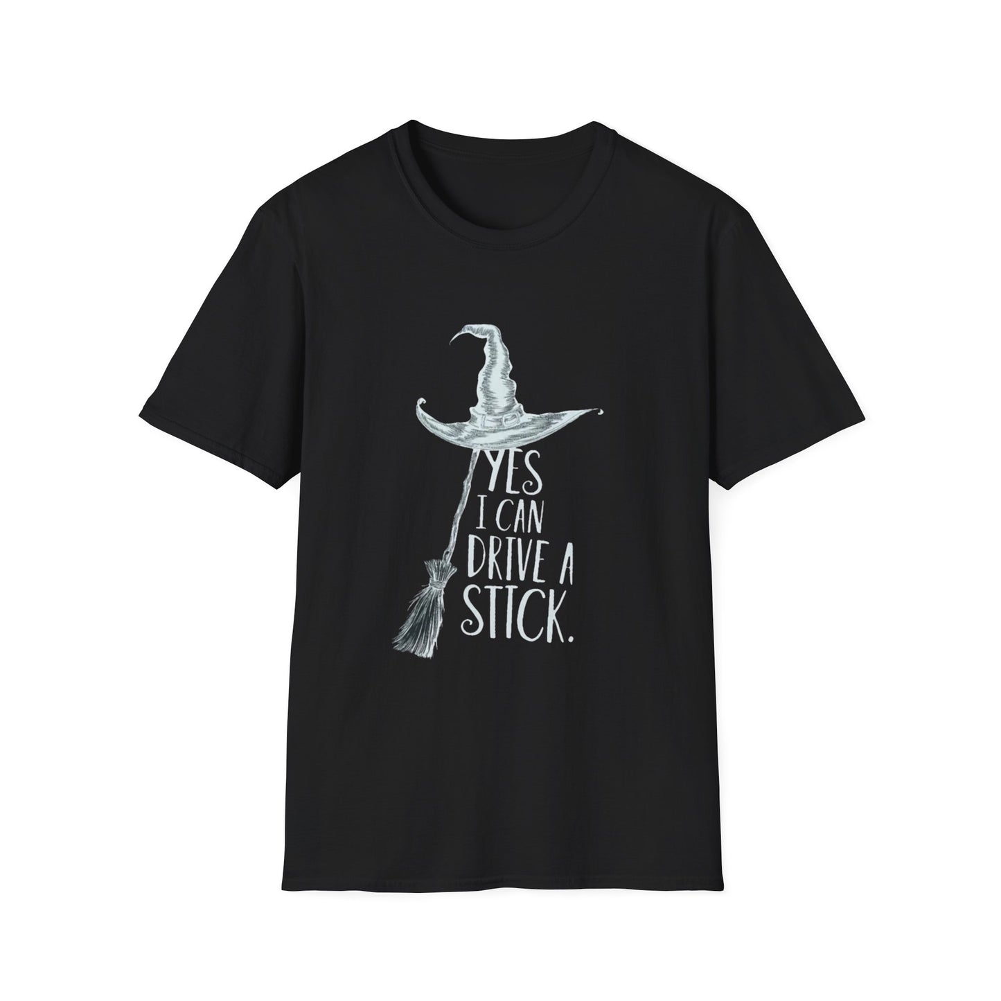 Yes, I Can Drive a Stick – Broom-Flex Tee