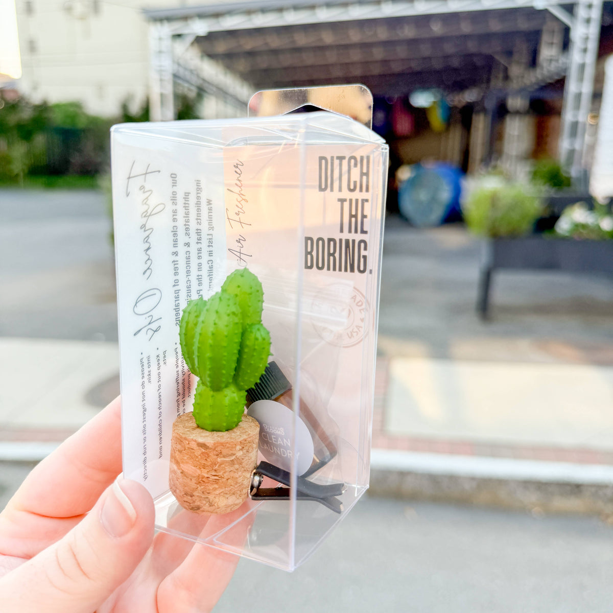 Mini Cactus Plant Vent Clip Car Air Freshener (Reusable): Fall Seasonal RANDOM