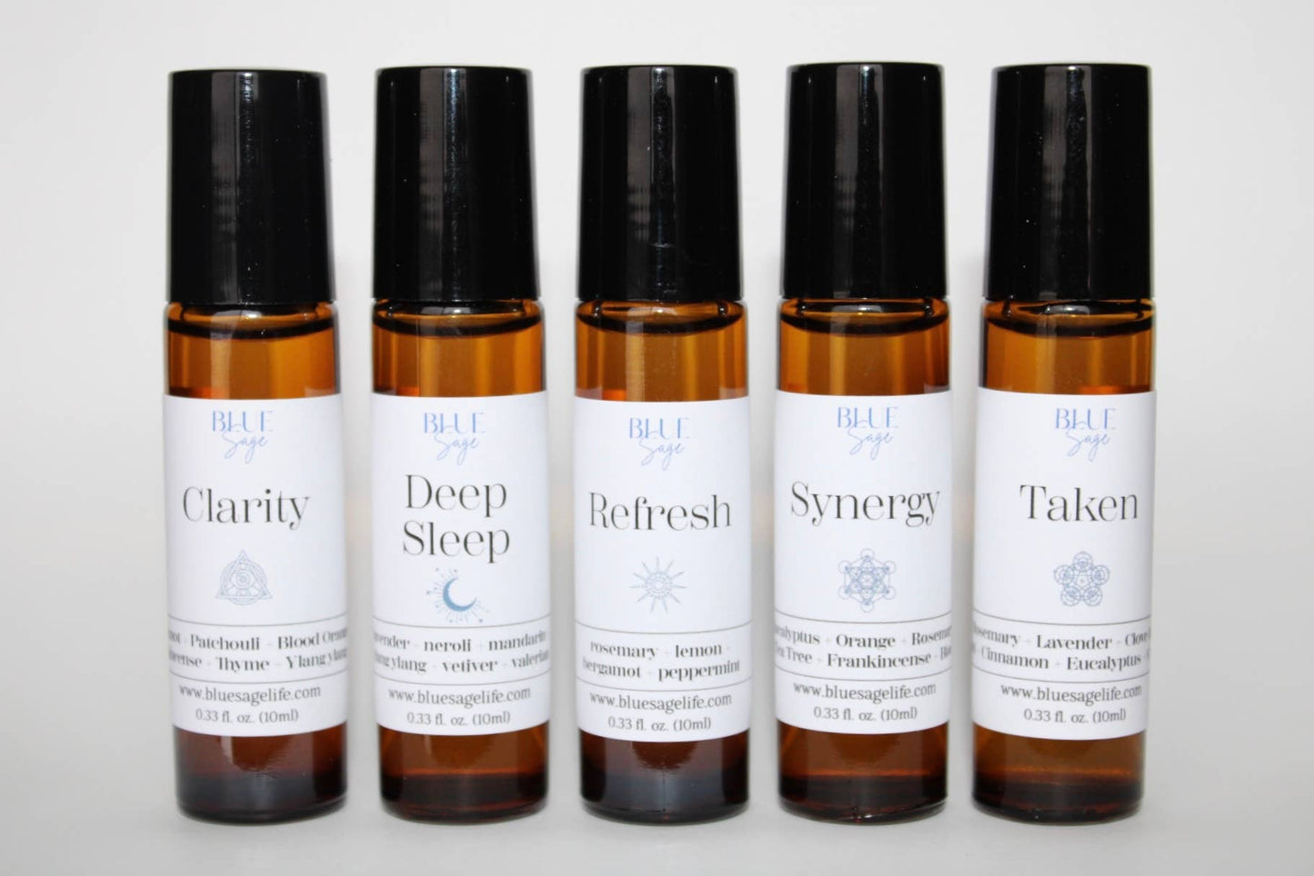 Bulk Essential Oil Rollers with Retail Display | Wholesale: 5 Column - Funnies