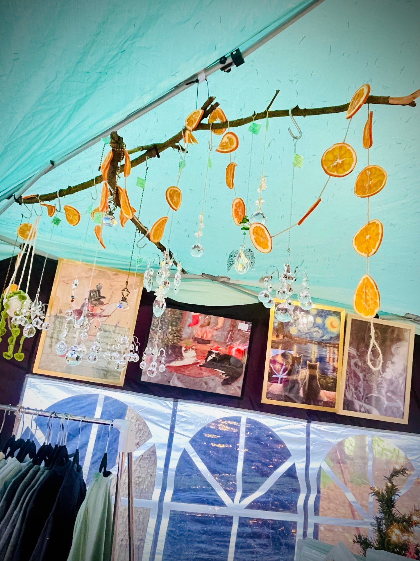 Old World Charm 9ft Orange Garland