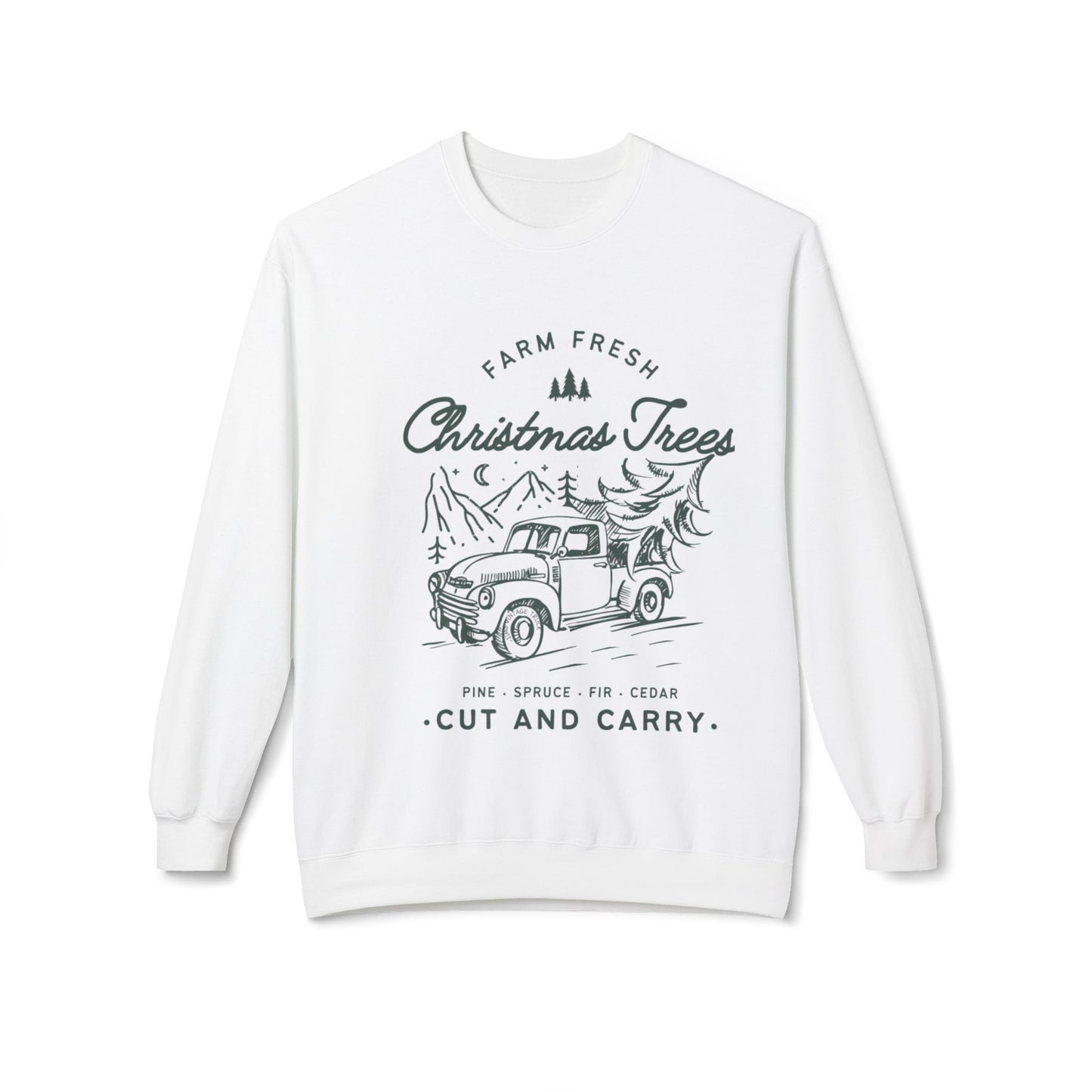 Farm Fresh Holiday Truck Sweatshirt VT1955 Signature