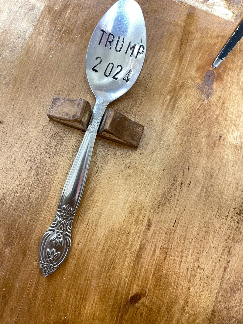 Hand Stamped Antique Spoons