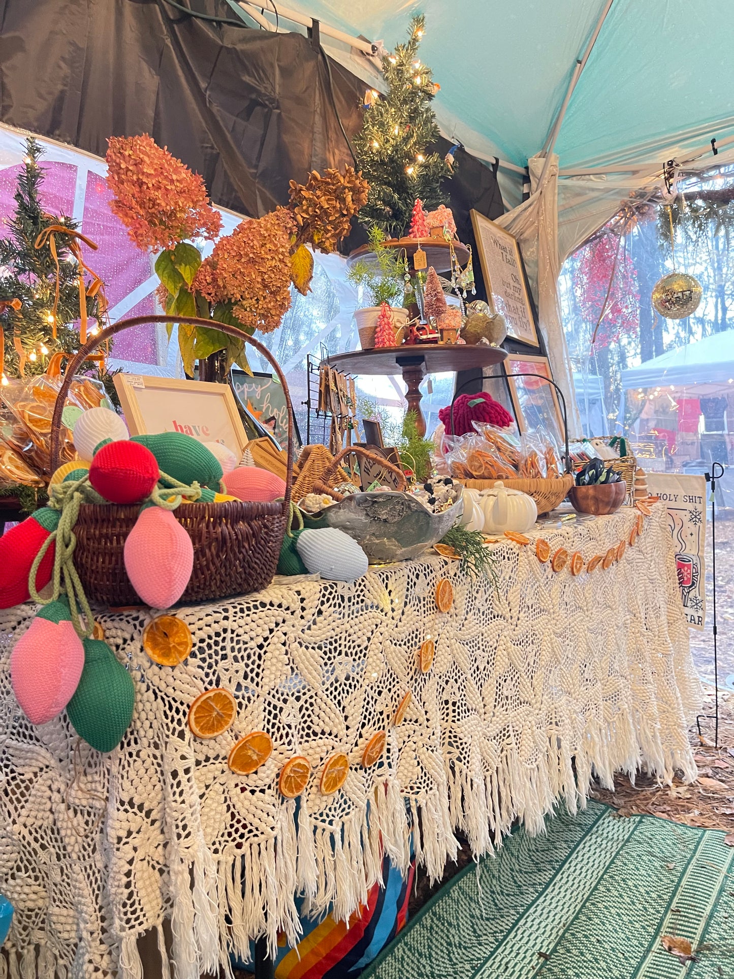 Old World Charm 9ft Orange Garland