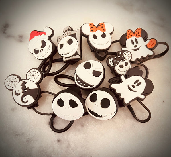 Nightmare before Christmas and Disney straw toppers