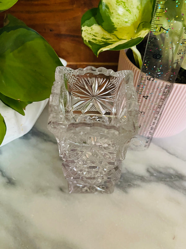 Crystal Star of David Vase - Vintage Treasures1955