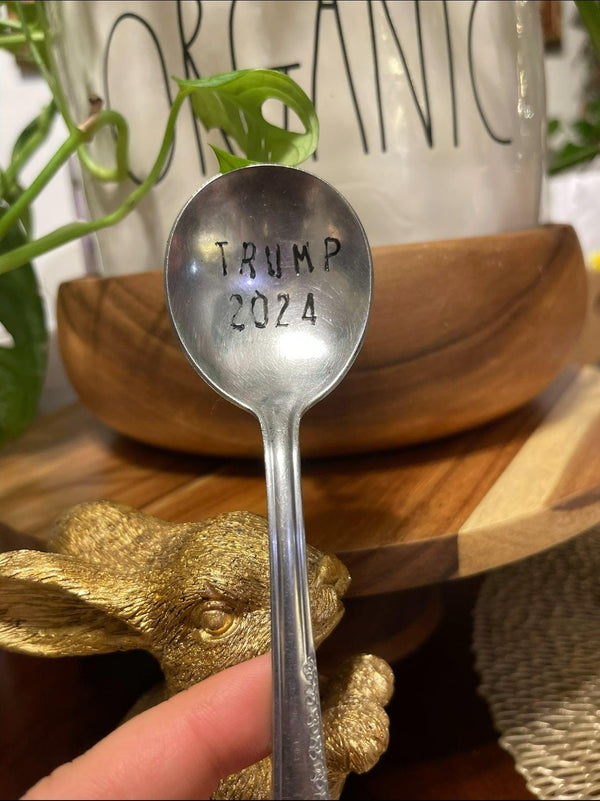 Trump 2024 Hand Stamped Spoon - Vintage Treasures1955