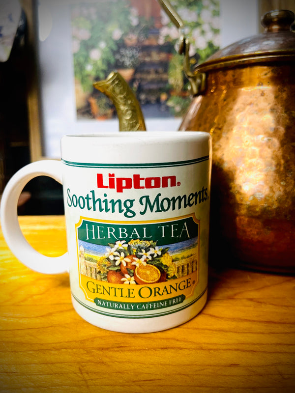 Lipton “Soothing Moments” Gentle Orange Vintage Mug - Vintage Treasures1955