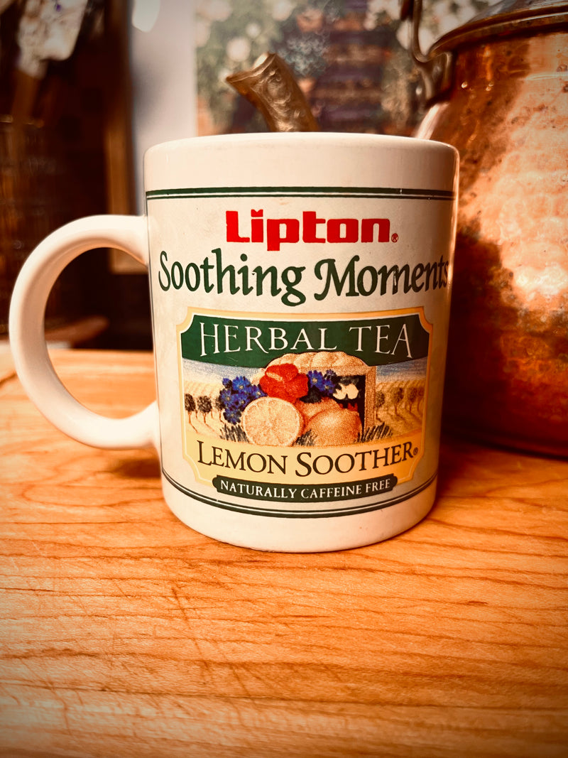 Vintage Lipton “Soothing Moments” Lemon soother Mug - Vintage Treasures1955