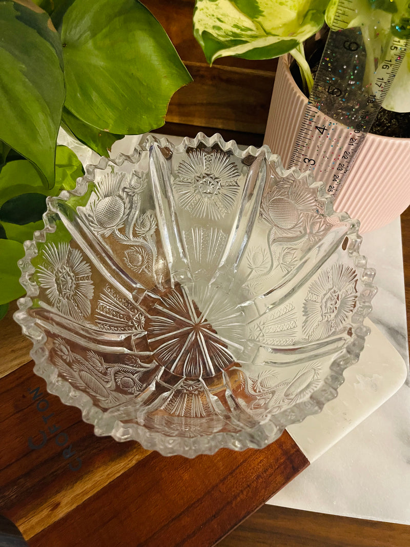 EAPG Bowl Thistle/Delta Pattern - Vintage Treasures1955