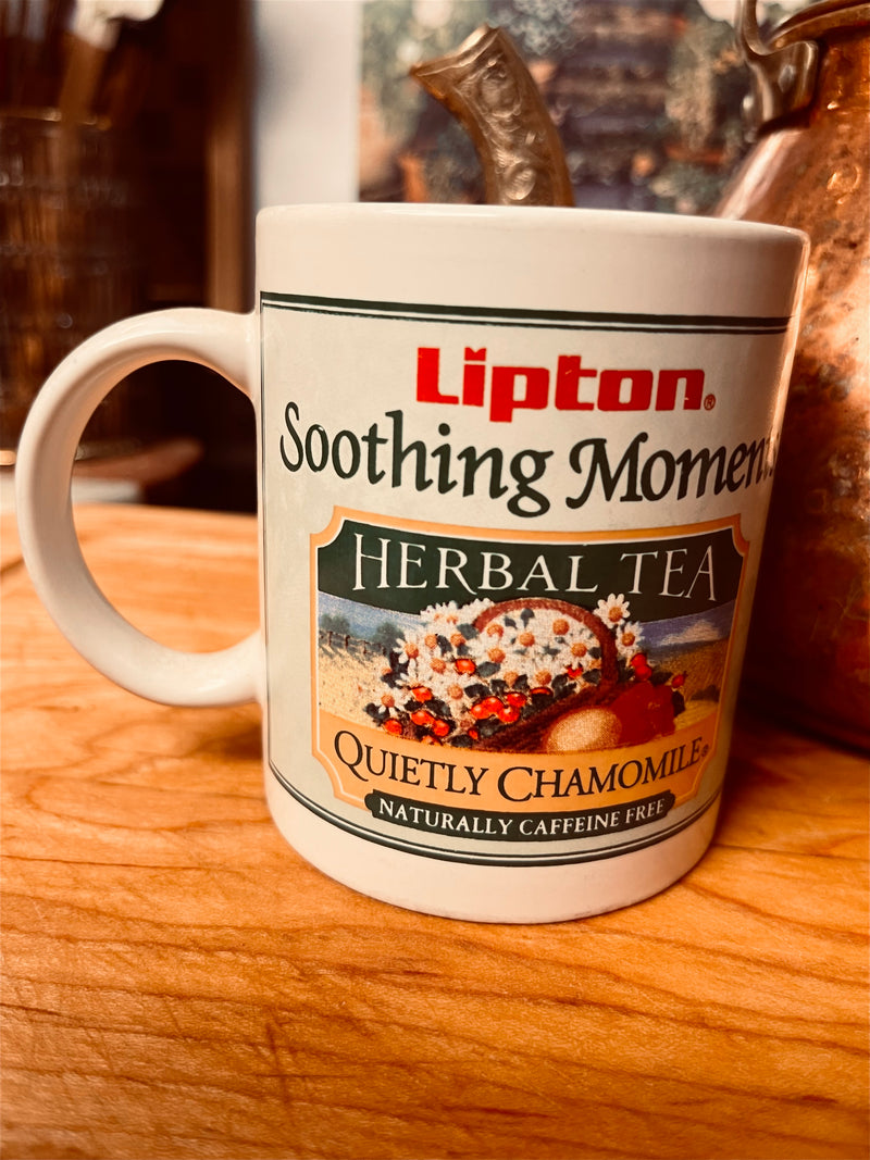 Lipton “ Soothing Moments” Herbal Tea Quiet Chamomile Vintage Mug - Vintage Treasures1955