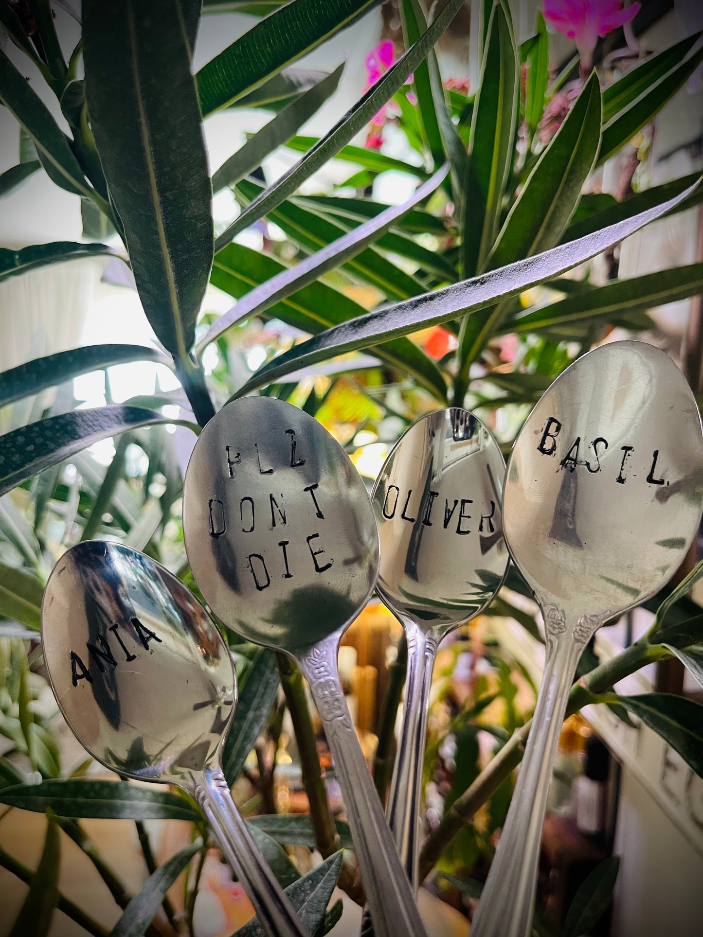 Hand Stamped Antique Spoons - Vintage Treasures1955