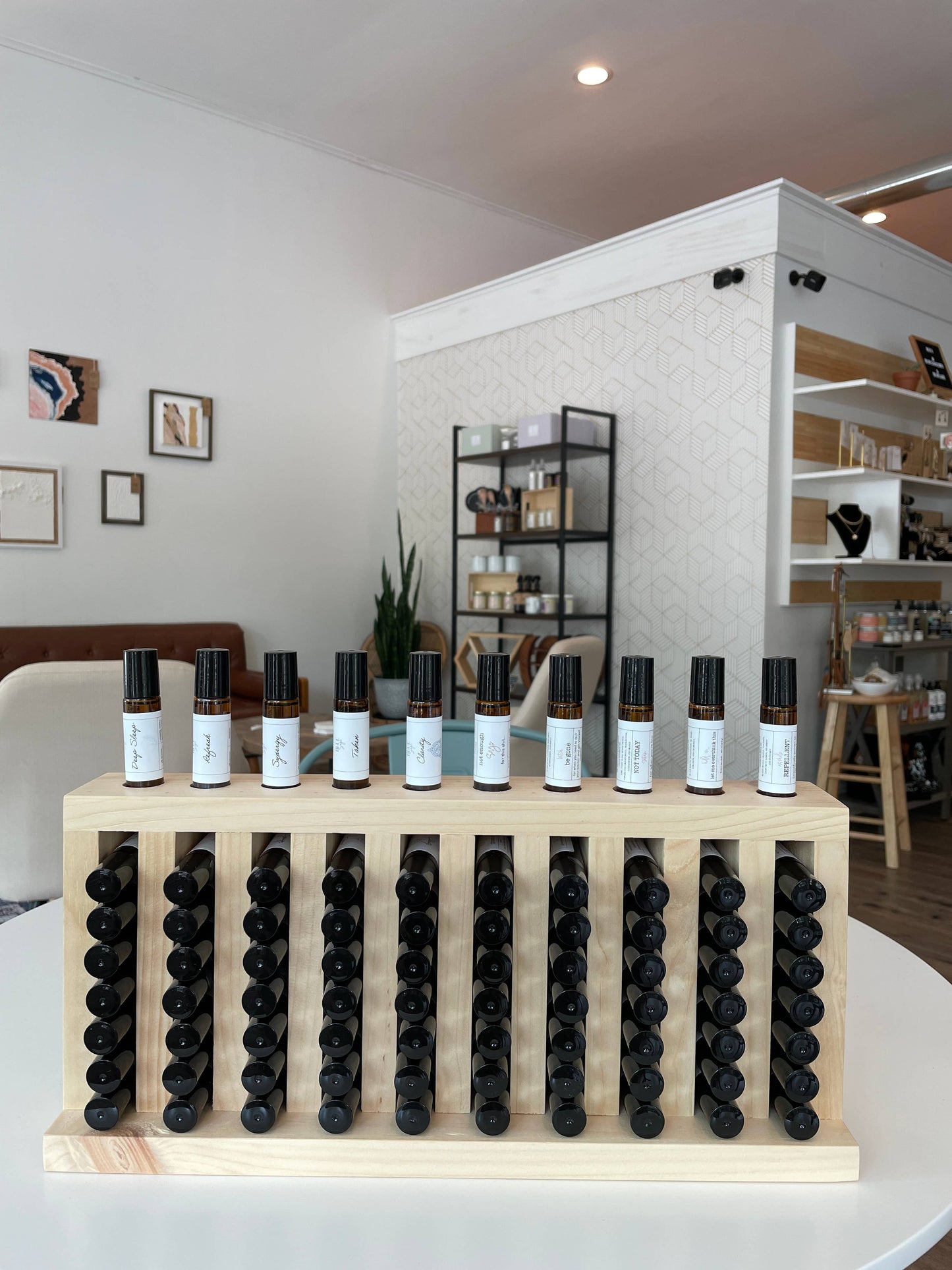 Bulk Essential Oil Rollers with Retail Display | Wholesale: 5 Column - Funnies