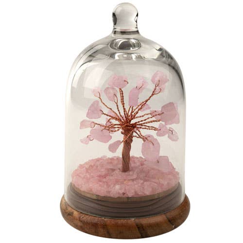 GEMSTONE TREES IN A GLASS DOME: AMETHYST